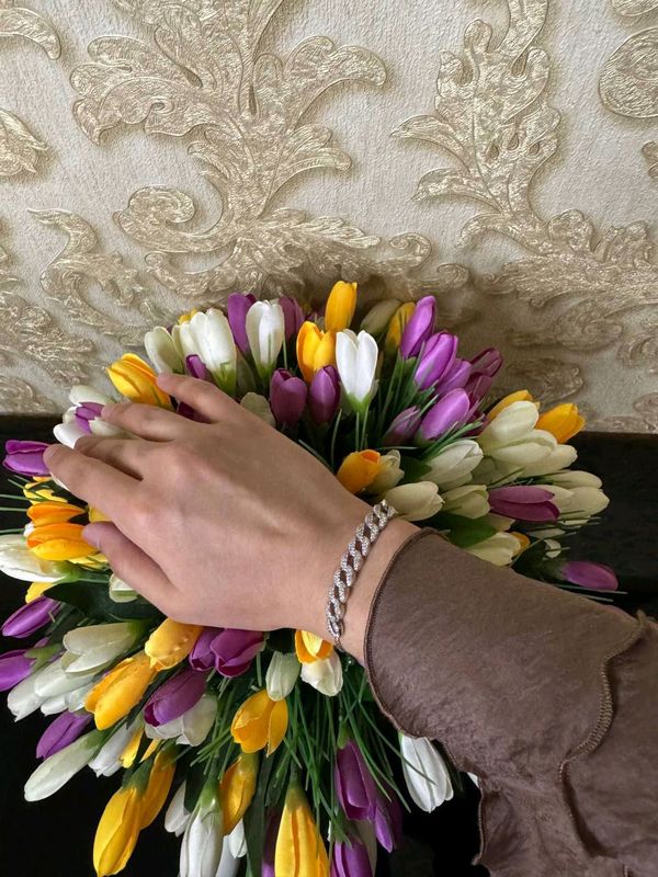 Браслет с покрытием серебра Браслет с покрытием серебра