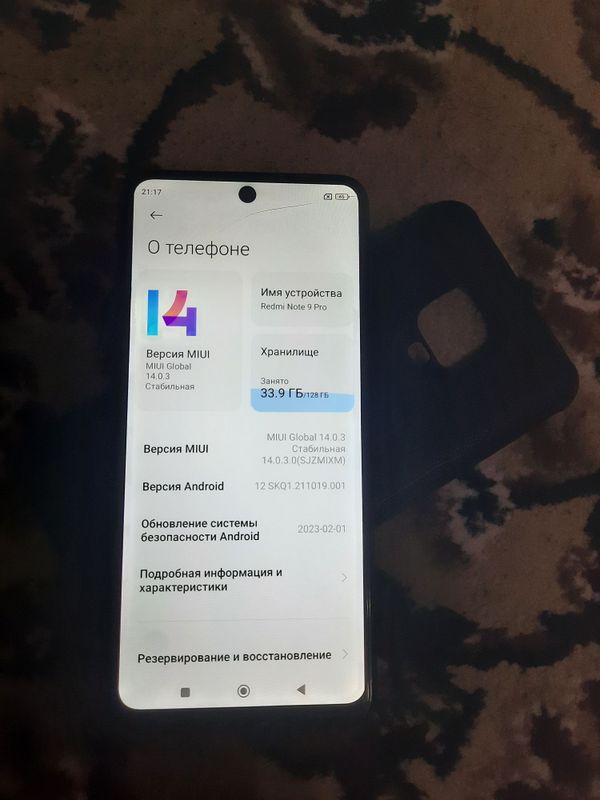 Redmi not 9 pro 6+2.128 talik Redmi not 9 pro 6+2.128 talik