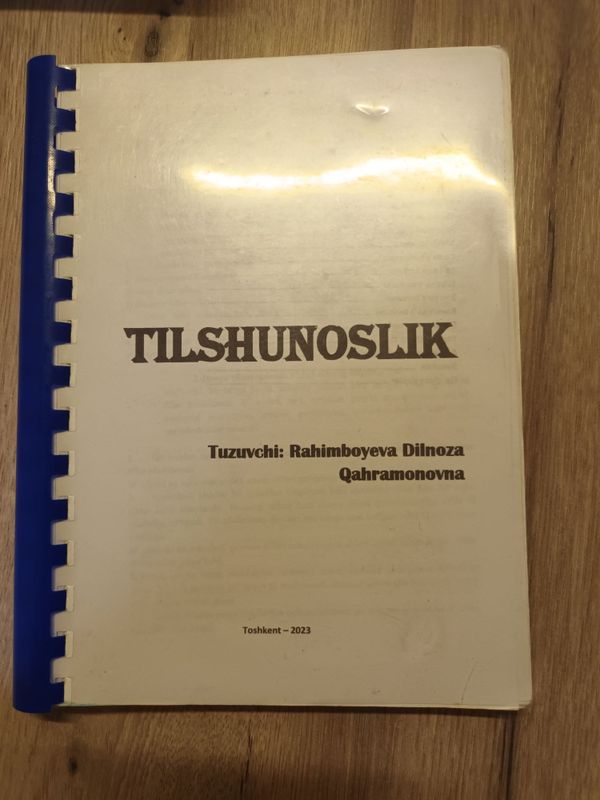 Tilshunoslik ona tilidan qollanma