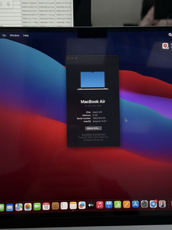 MacBook Air M3 256/8