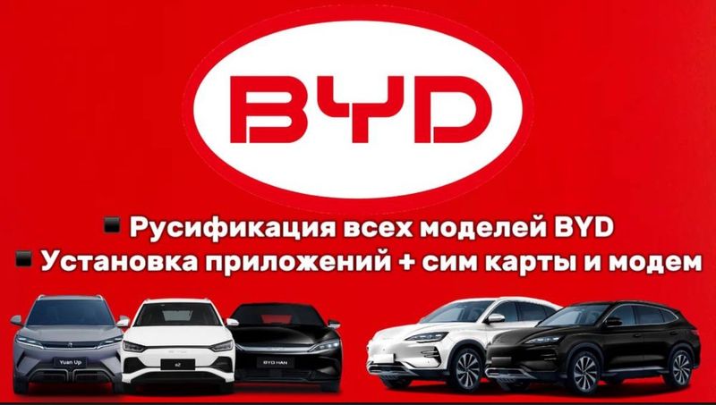 Русификация и приложения всех моделей BYD Русификация и приложения всех моделей BYD