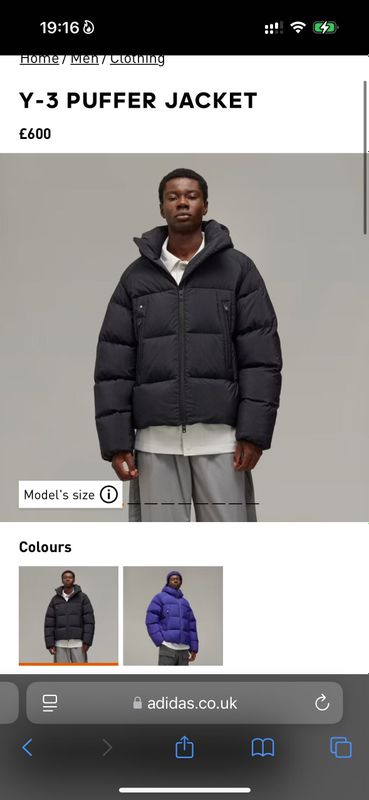 Y-3 Puffer Jacket пуховик