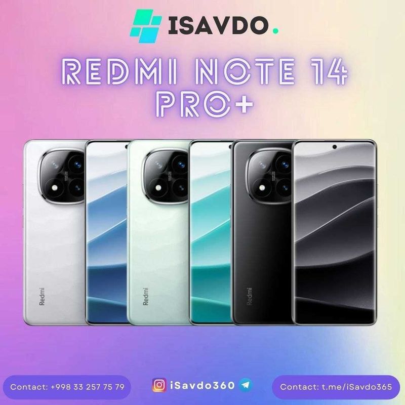 Redmi Note 14 Pro+ (Oldindan to`lovsiz | Без предоплаты) (Рассрочка) Redmi Note 14 Pro+ (Oldindan to`lovsiz | Без предоплаты) (Рассрочка)
