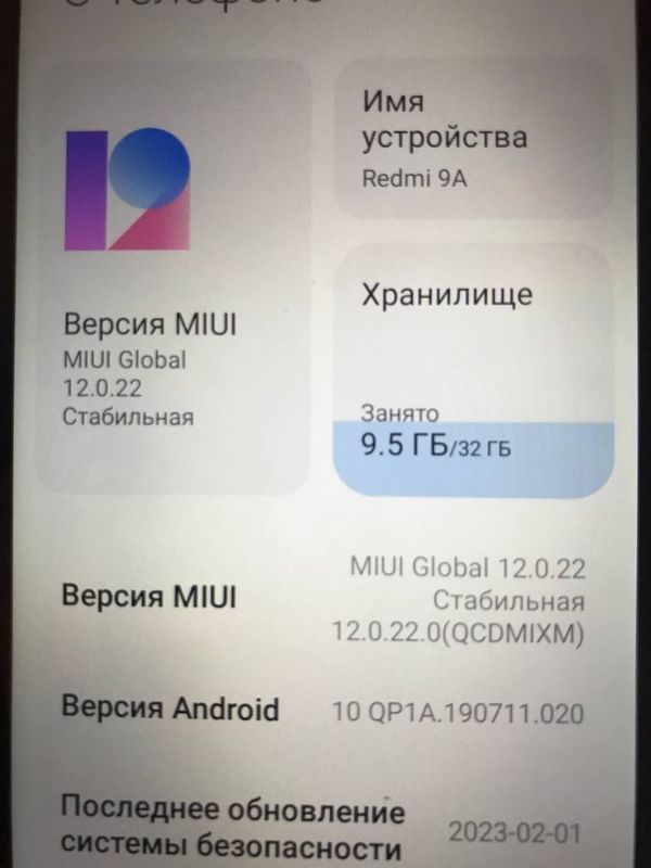 REDMI 9A Ideal holatda