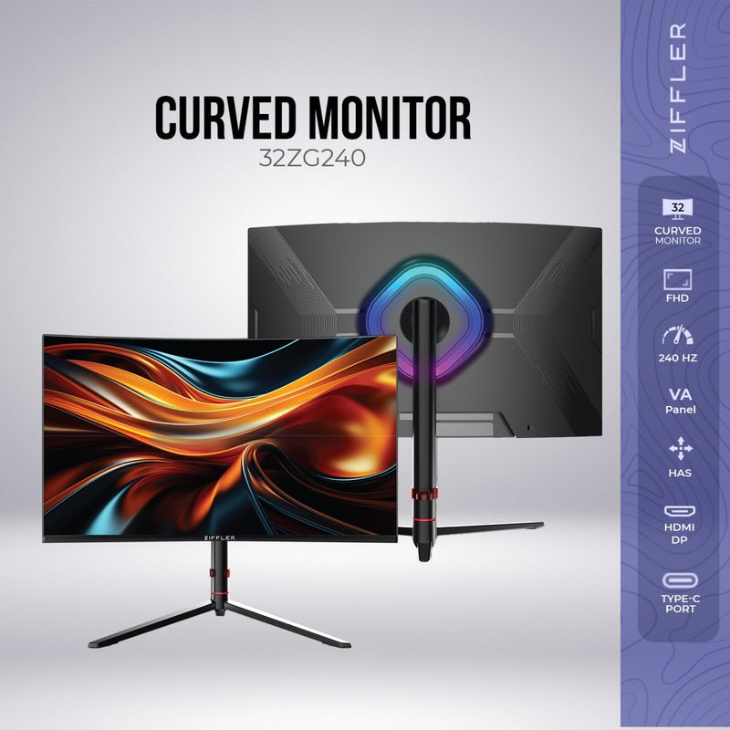 ZIFFLER 32ZG240 240hz RGB has stan curved ZIFFLER 32ZG240 240hz RGB has stan curved