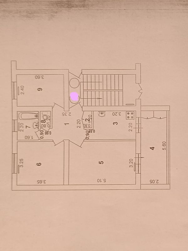 Срочно 3/1/4 кирпич, рядом метро 68м², раздельная