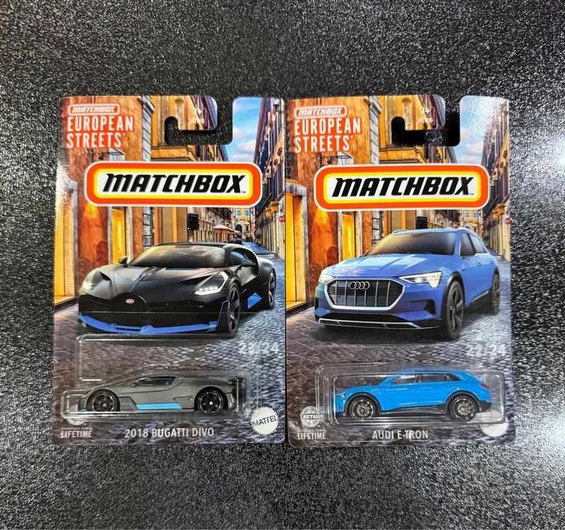 Matchbox | Bugatti Divo & Audi E-Tron hot wheels