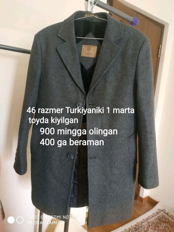 Yengi palto turibdi sarpaga olingandi 1,2 kiyilgan