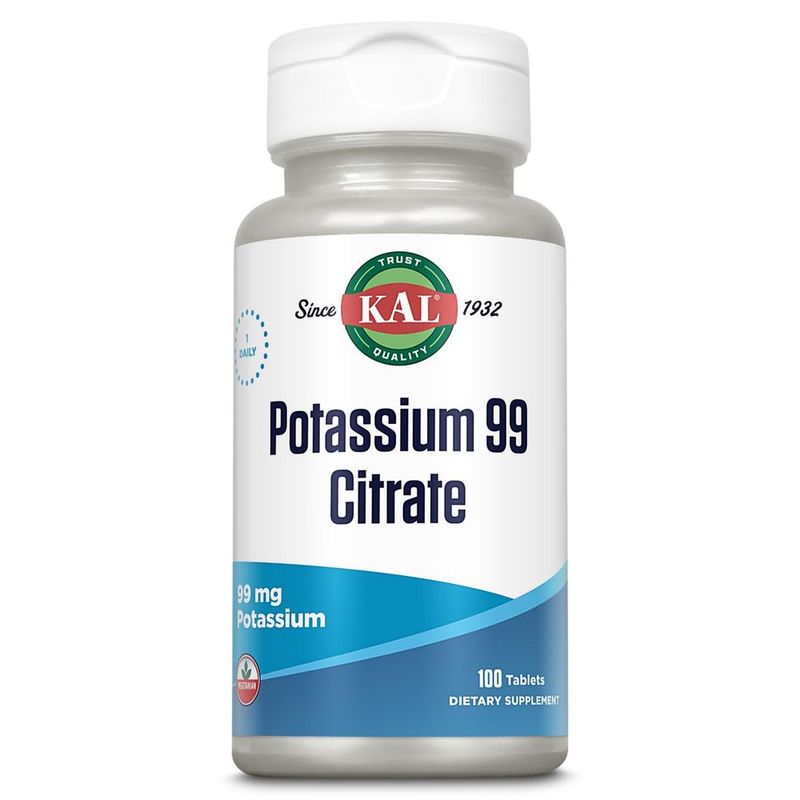 Цитрат Калия Potassium 99mg 100 таблеток KAL из Америки Цитрат Калия Potassium 99mg 100 таблеток KAL из Америки