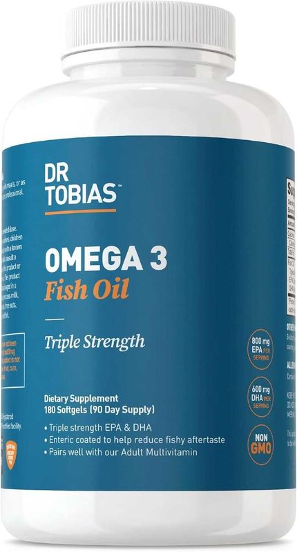 Dr. Tobias Omega 3 Fish Oil, 2000mg (180 Softgels) Рыбий жир/Омега-3! Dr. Tobias Omega 3 Fish Oil, 2000mg (180 Softgels) Рыбий жир/Омега-3!