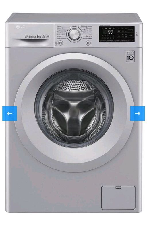 Стиральная машина LG F0J5NN4L (стальная) 6кг Стиральная машина LG F0J5NN4L (стальная) 6кг