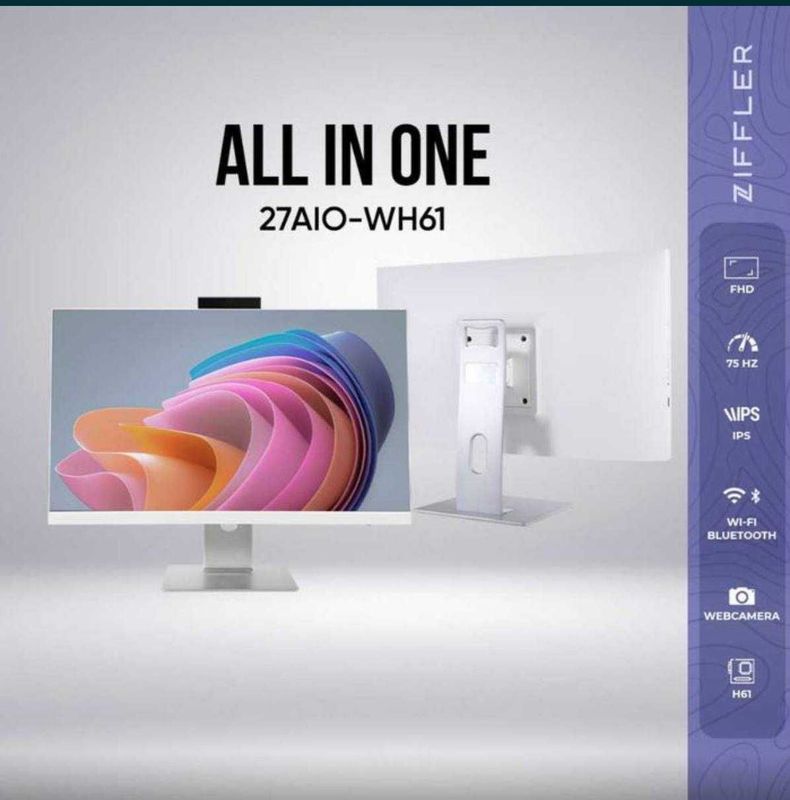 MONOBLOK kompyuterH61 ZIFFLER 27 IPS ekran75hz