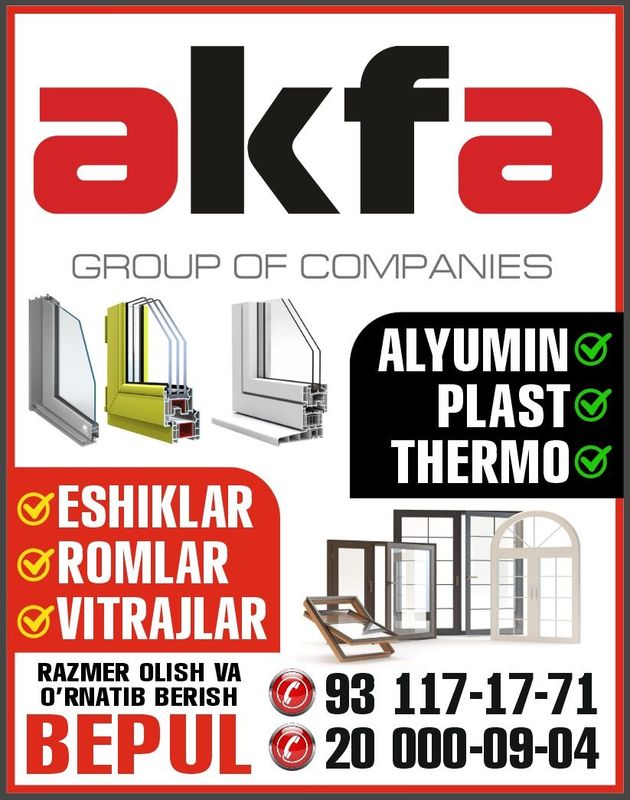 AKFA eshik va romlar AKFA eshik va romlar