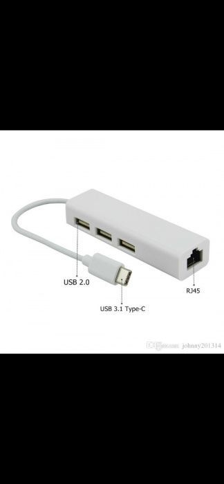 Доставка! И по областям, сетевой адаптер type-c > lan,usb 3 порта Доставка! И по областям, сетевой адаптер type-c > lan,usb 3 порта