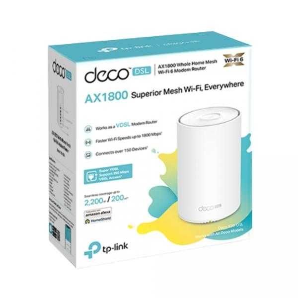 TP-Link Deco X20-DSL (1-pack) модемный роутером Home Mesh Wi-Fi 6 TP-Link Deco X20-DSL (1-pack) модемный роутером Home Mesh Wi-Fi 6