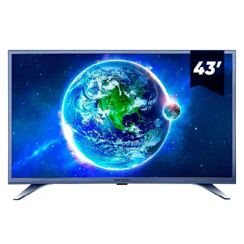 Телевизор SHIVAKI 43H1401 — Современное решение в серебристом корпусе