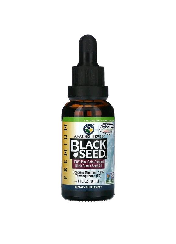 Масло чёрного тмина от Amazing Herbs 30ml Масло чёрного тмина от Amazing Herbs 30ml