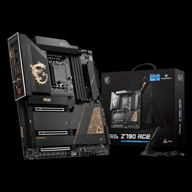 Топовая материнская плата MSI MEG Z790 ACE WIFI DDR5 Топовая материнская плата MSI MEG Z790 ACE WIFI DDR5