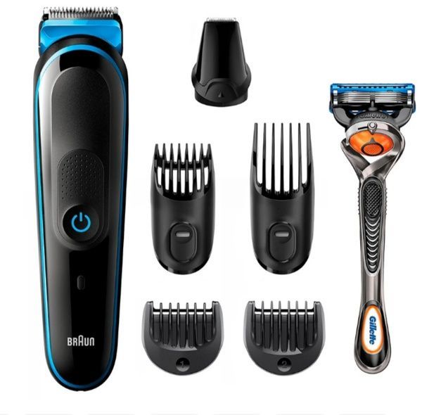 Триммер Braun MGK5245 + Бритва Gillette, для бороды, усов и волос, 13