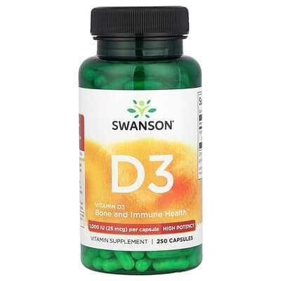 Vitamin D3 1000 Swanson N250