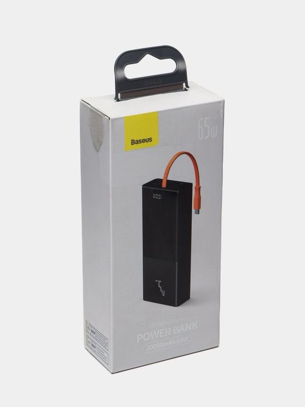 Повербанк Baseus 65W, 20000mAh, внешний аккумулятор, powerbank