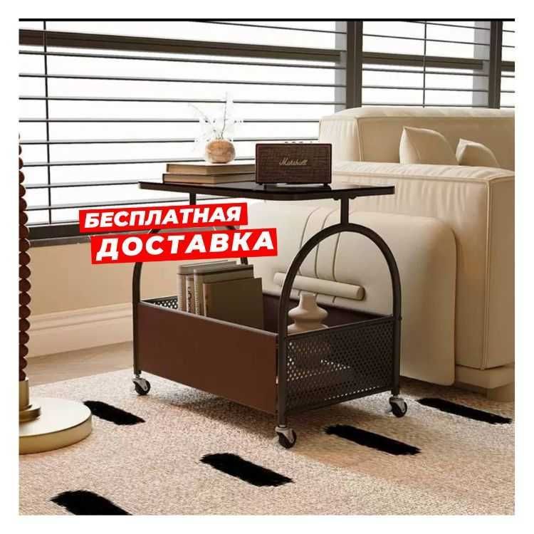 Приставной столик изготовлен из закаленного стекла Приставной столик изготовлен из закаленного стекла