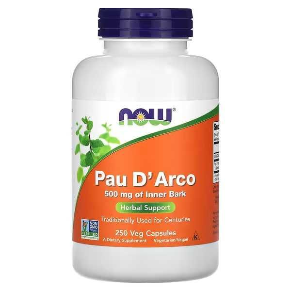 Pau D 'Arco, 250 растительных капсул. Кора муравьиного дерева Pau D 'Arco, 250 растительных капсул. Кора муравьиного дерева