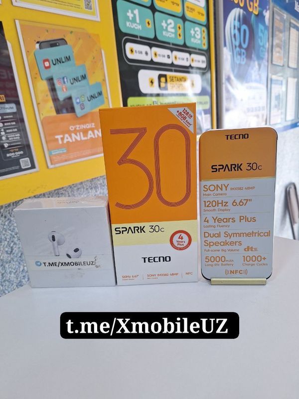 Tecno Spark 30C 4+4/128GB Tecno Spark 30C 4+4/128GB