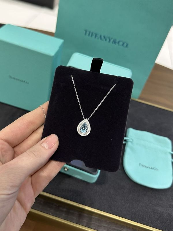 NEW Подвеска с аквамарином Tiffany & Co Tiffany Soleste 600054