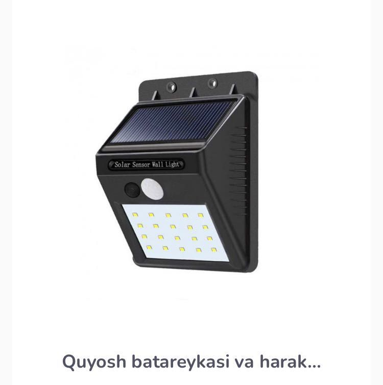 Quyoshdan energiya oluvchi chiroqlar Quyoshdan energiya oluvchi chiroqlar