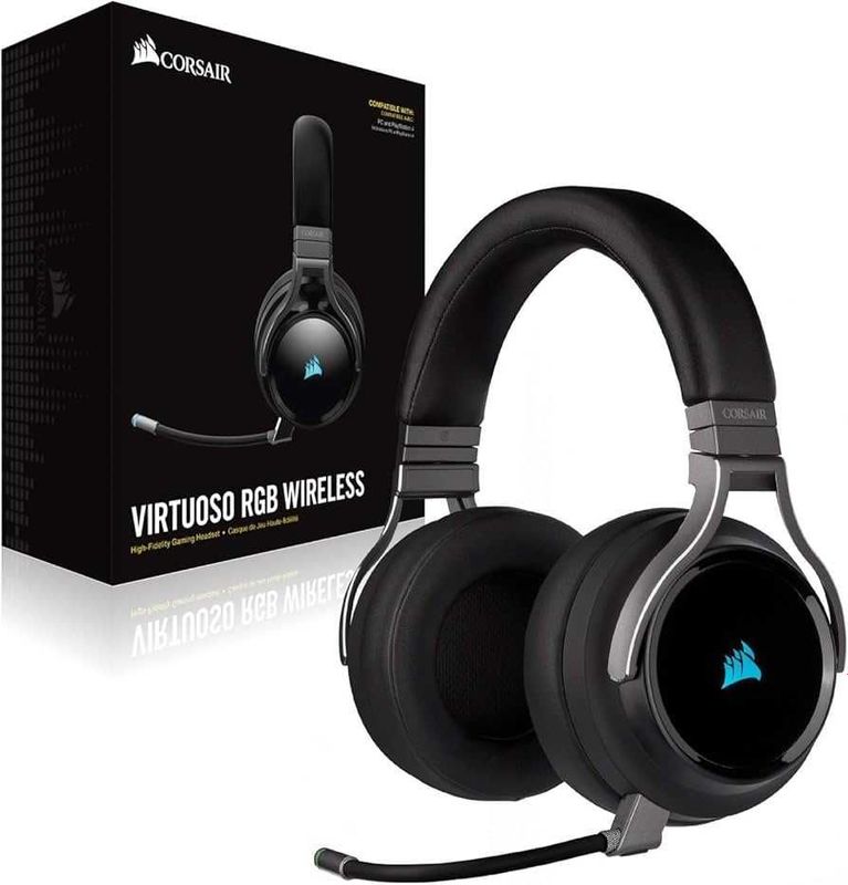 [НОВЫЕ] Наушники CORSAIR Virtuoso RGB Wireless Headset, Carbon