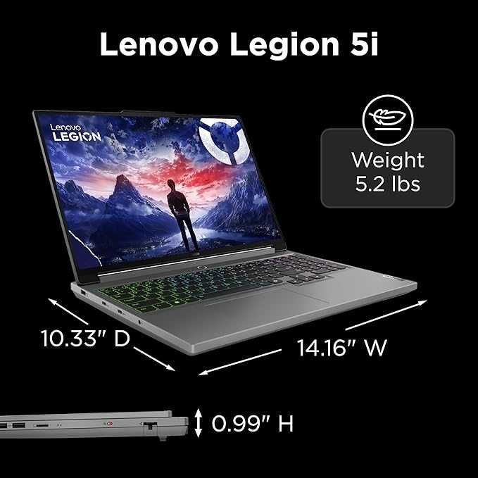 Lenovo Legion 5Li/16.1 2K 165hz/I9 14900Hx/32gb Ddr5/Ssd 1Tb/Rtx 4070