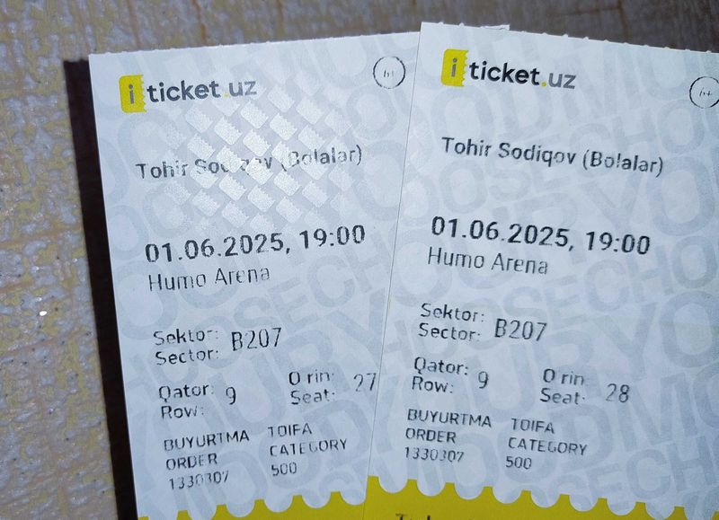 Toxir sodiqov Bolalar konsertiga bilet Toxir sodiqov Bolalar konsertiga bilet