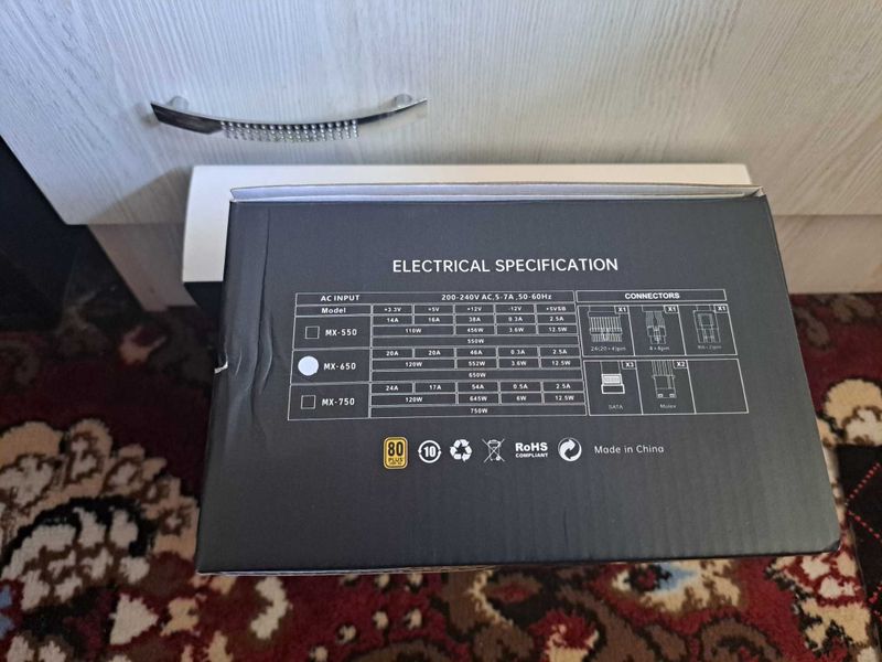 Блок питания мега мах 650 80+ Блок питания мега мах 650 80+