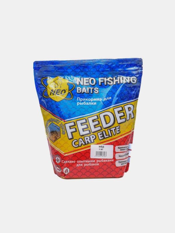 Сухая прикормка Feeder Carp Elite, NEO Fishing Baits, 1 кг для рыбалки