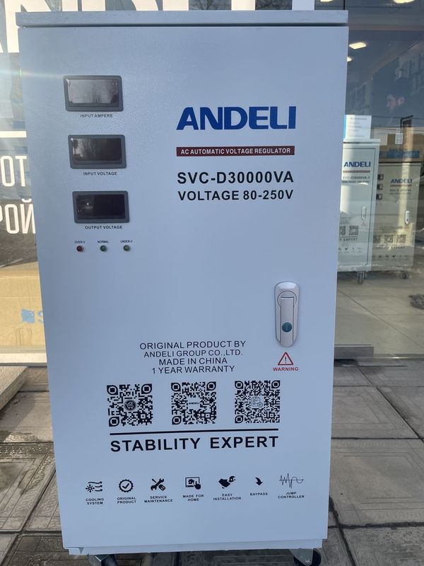 Стабилизатор сотилади ANDELI-QR-билан ТОЗА Оригинал SVC-30kva 80-250V