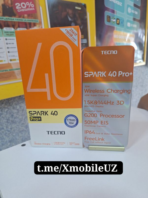 Tecno Spark 40 Pro Plus 8+8/256GB Tecno Spark 40 Pro Plus 8+8/256GB
