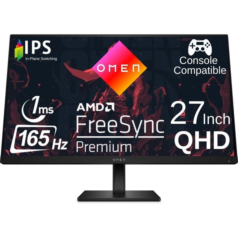 HP OMEN 27q QHD 165 Hz Gaming Monitor почти новый