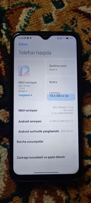 Redmi 9 64 4 +1 zur narxda