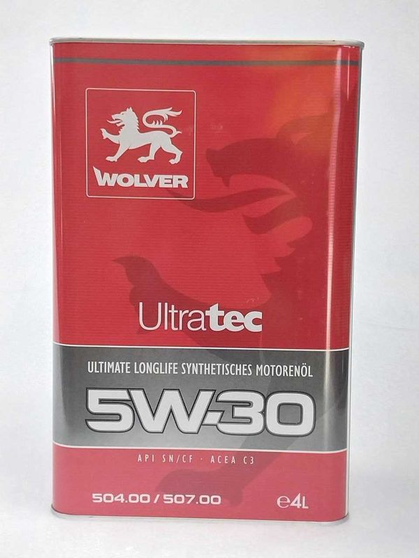 Масло моторное WOLVER ULTRA TEC C3 SAE 5W-30-4L