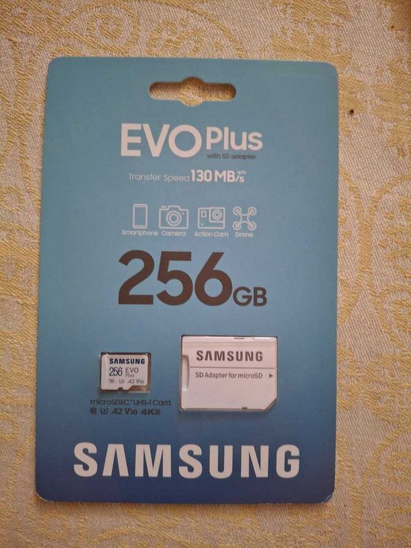 SD 256 Samsung EVO plus - доставка бесплатно SD 256 Samsung EVO plus - доставка бесплатно