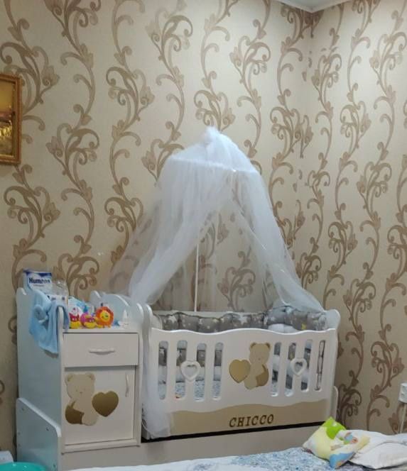 Детский кровать и шкаф