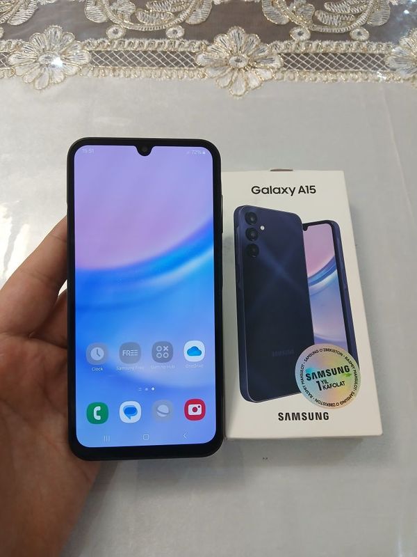 Samsung Galaxy A15 8/256GB Blue 2024 Igravoy Karopka Holati Zor ideal