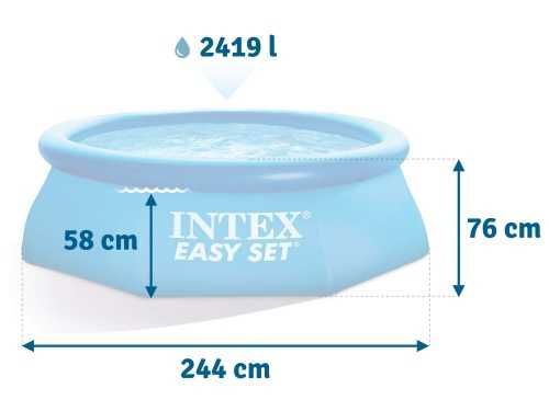 Бассейн надувной Intex Easy Set 244х76 см (28110) Бассейн надувной Intex Easy Set 244х76 см (28110)