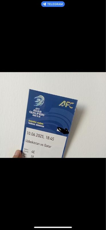O’zbekiston vs Qatar futbol bilet O’zbekiston vs Qatar futbol bilet