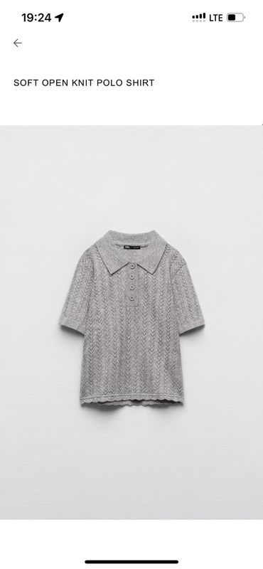 Вязаная кофта-поло Zara, размер М