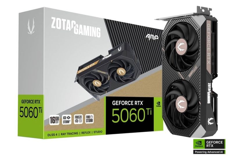 ZOTAC GAMING GeForce RTX 5060 Ti 16GB Twin Edge OC ZOTAC GAMING GeForce RTX 5060 Ti 16GB Twin Edge OC
