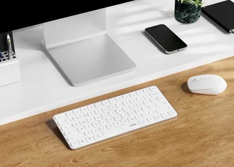 [НОВАЯ] Беспроводная клавиатура & мышка RAPOO 9010M White
