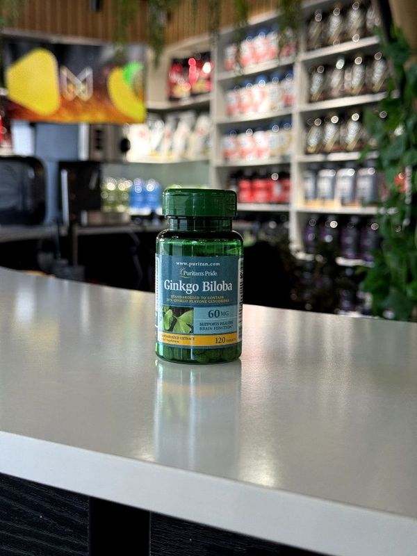 puritan's Pride Ginkgo Biloba 60 mg 120 tablets для улучшения памяти