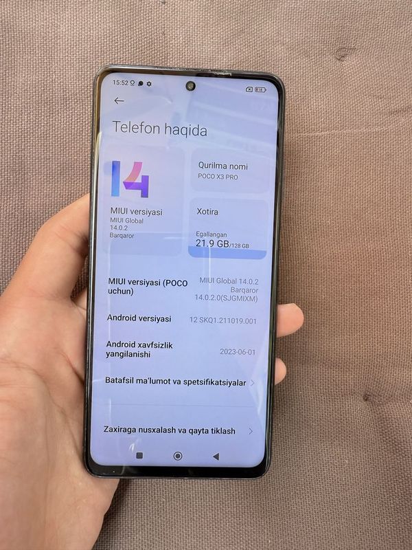 Poco x3 pro 128 gb Poco x3 pro 128 gb